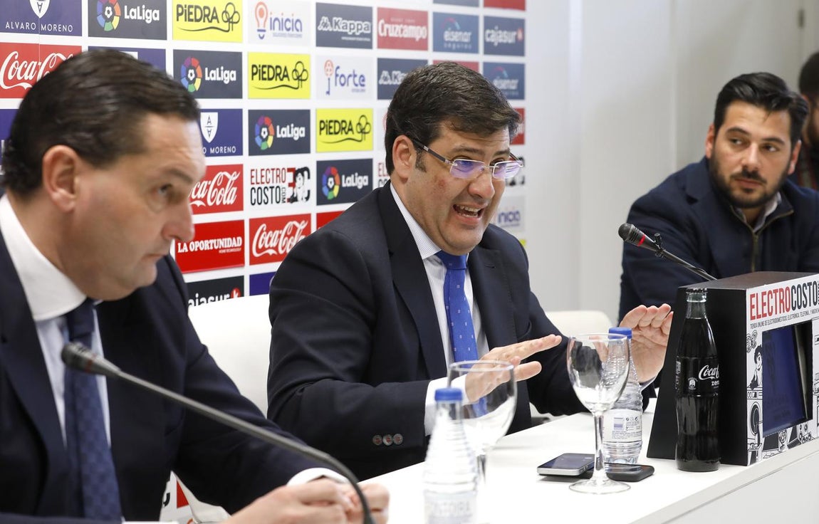 La comparecencia de Jesús León, presidente del Córdoba CF, en imágenes