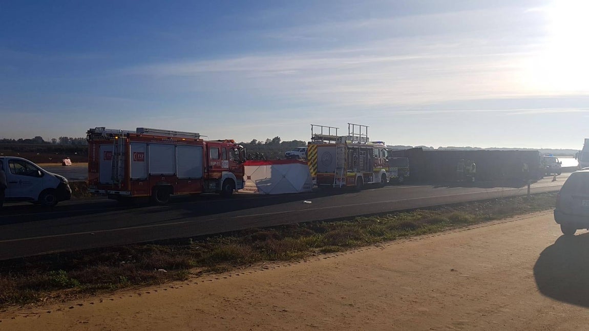 En imágenes, el accidente mortal en la N-IV