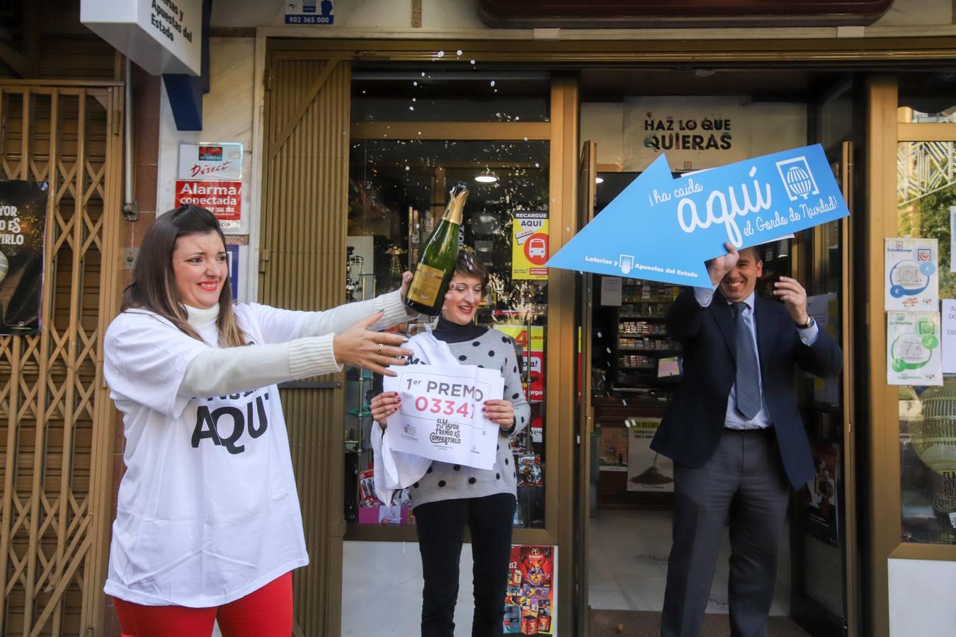 En imágenes, la alegría del Gordo de la Lotería de Navidad 2018 en Andalucía