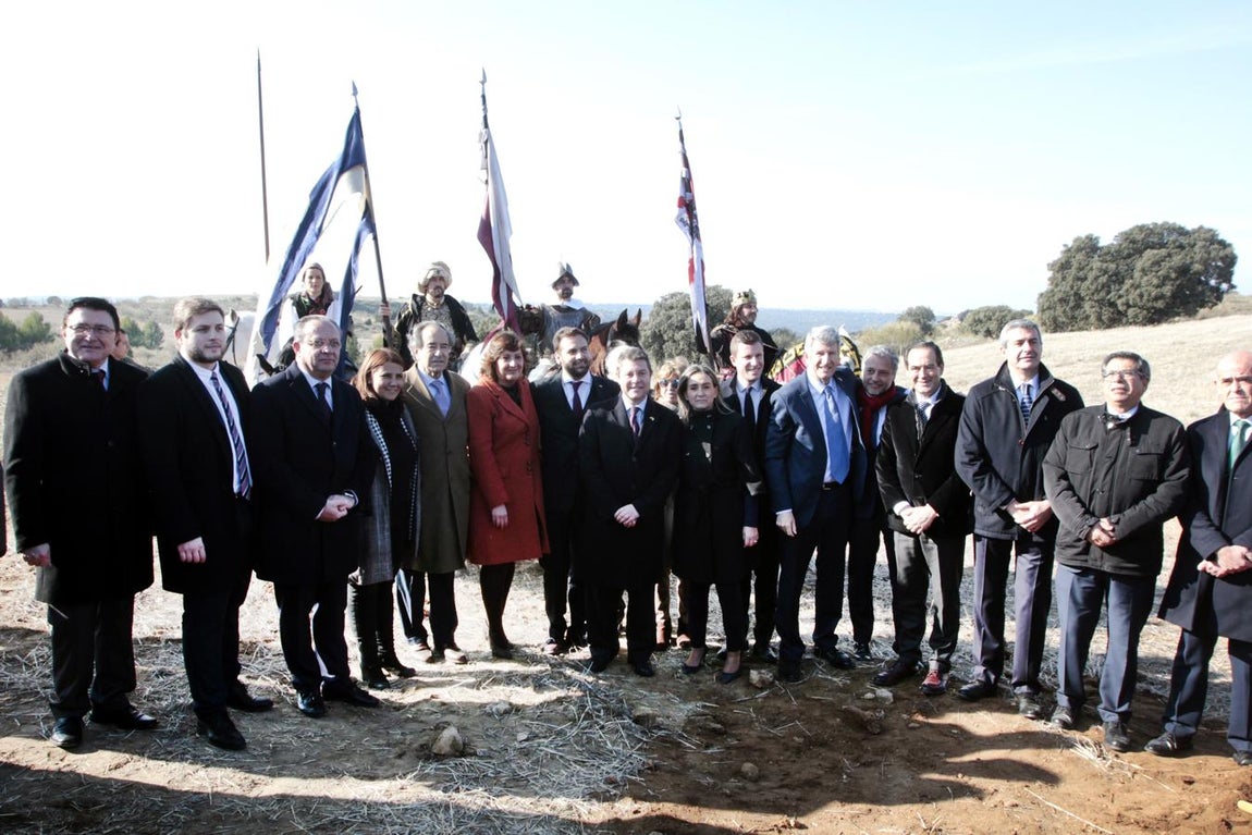 La primera piedra del parque temático Puy du Fou en Toledo, en imágenes