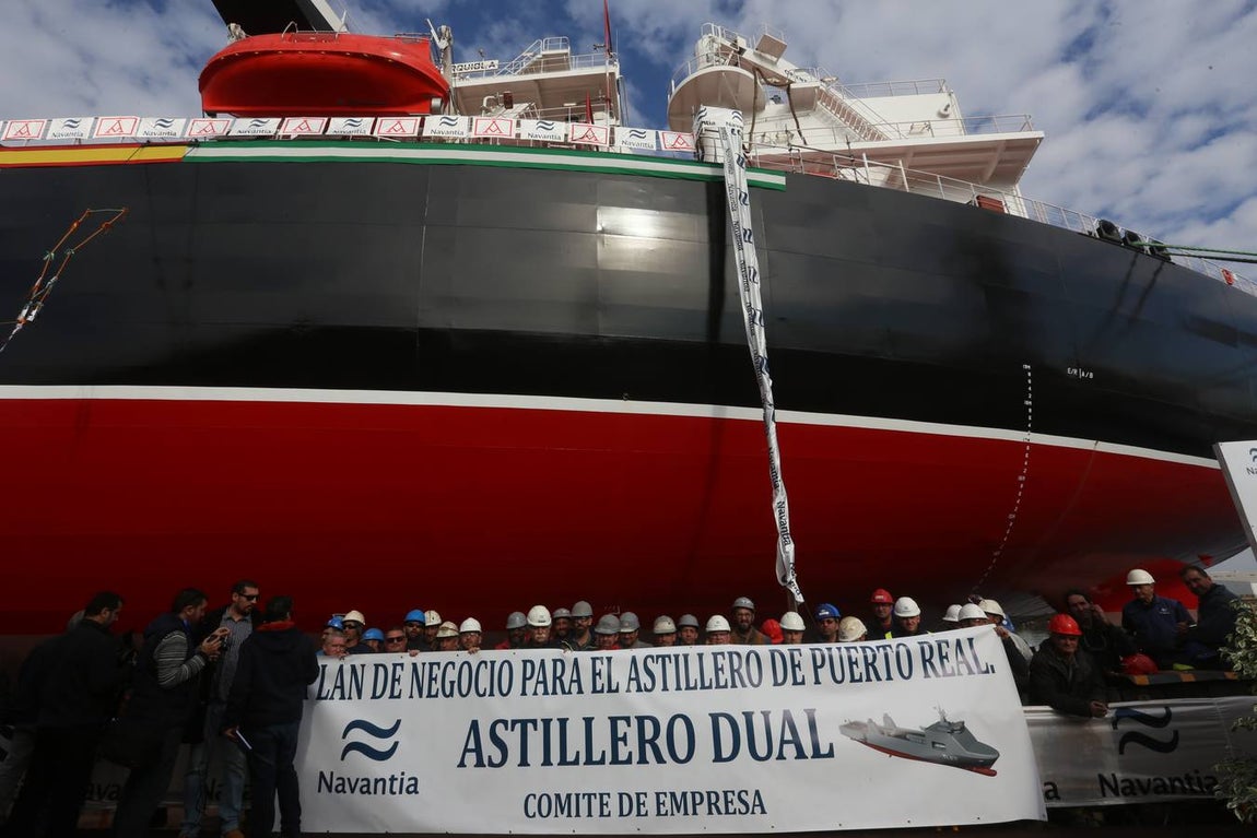 Fotos: Navantia entrega el tercer petrolero, Monte Urquiola, al grupo vasco Ibaizabal