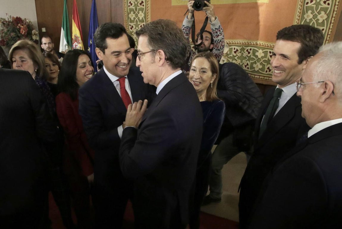 Las caras de la toma de posesión de Juanma Moreno