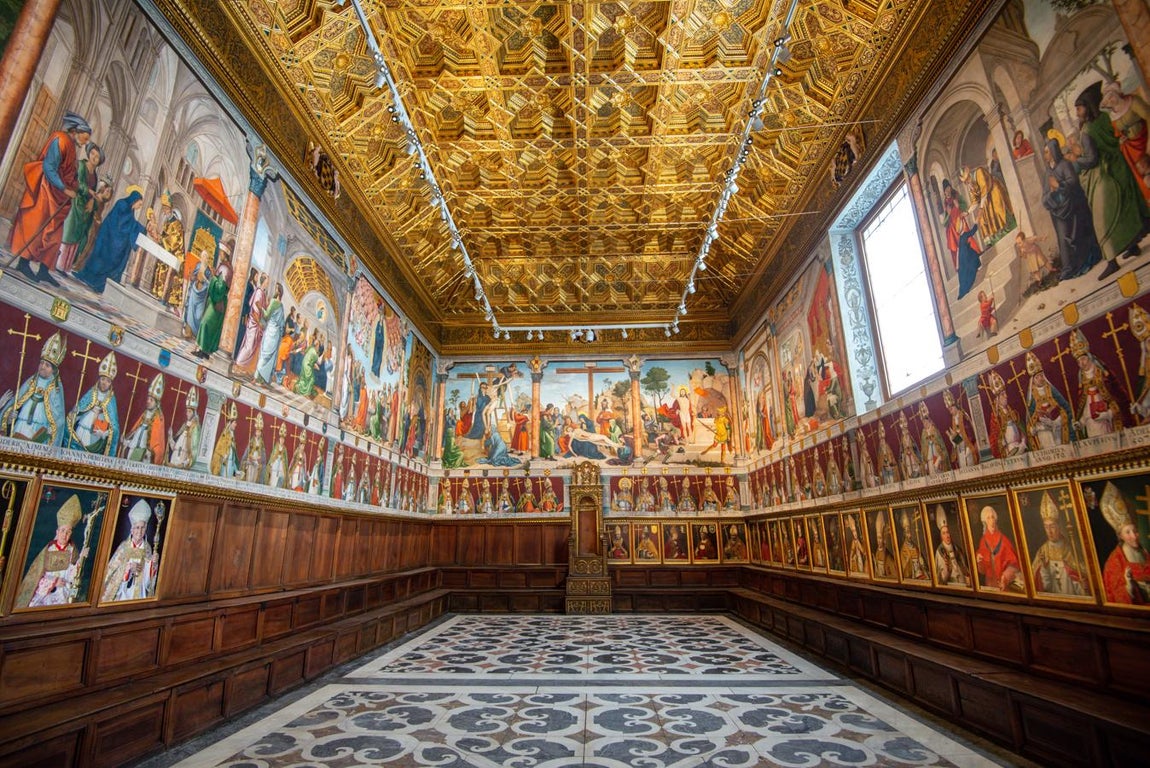 Impresionantes imágenes de la restauración de la Sala Capitular de la catedral