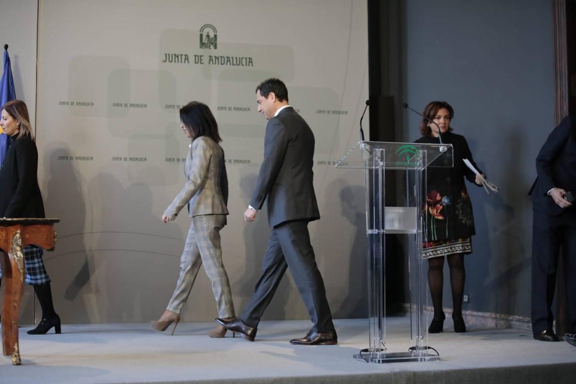 En imágenes, toma de posesión del nuevo Gobierno andaluz