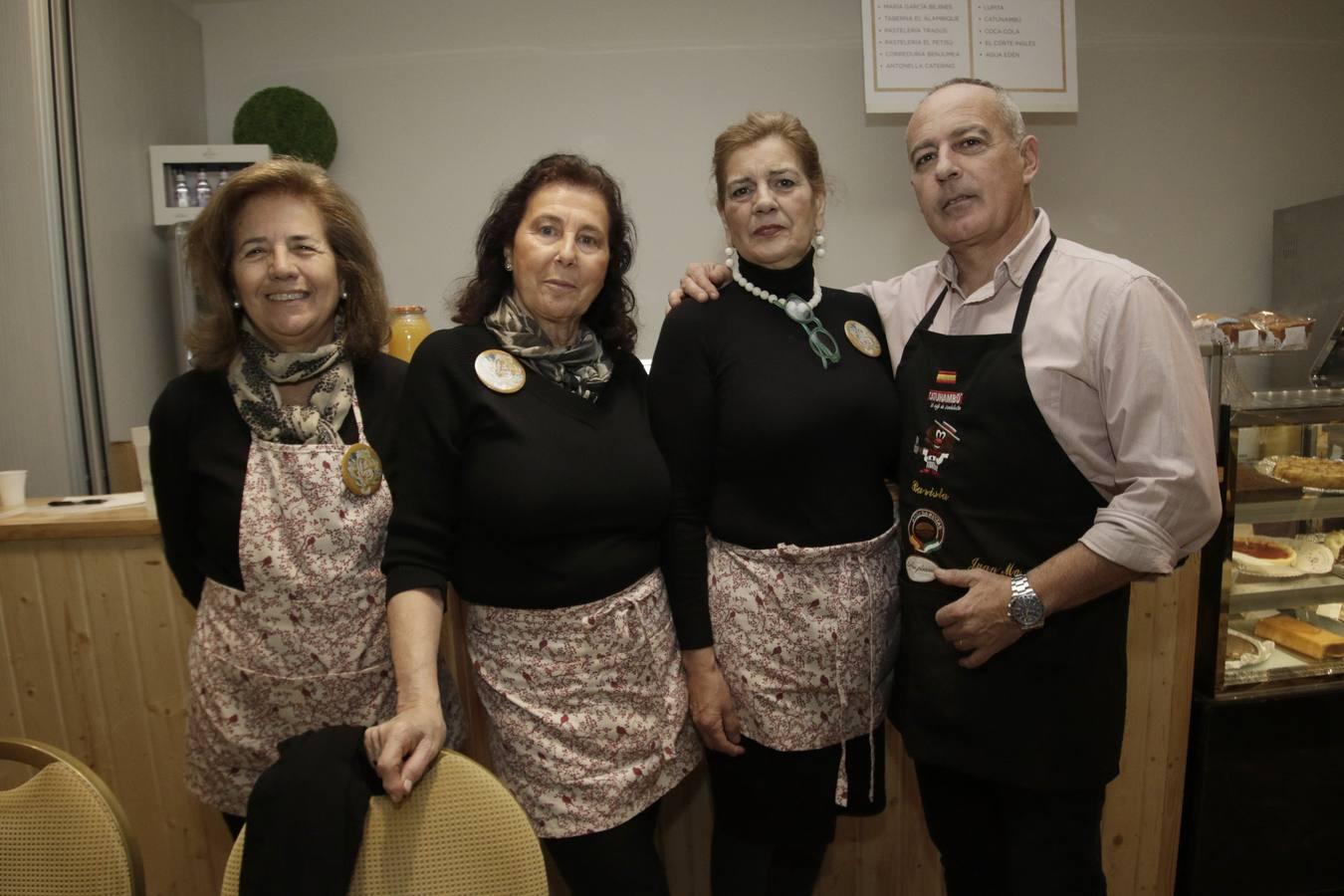 Elena Pacheco, Mercedes Núñez, Remedios Nogales y Juanma Cafeína