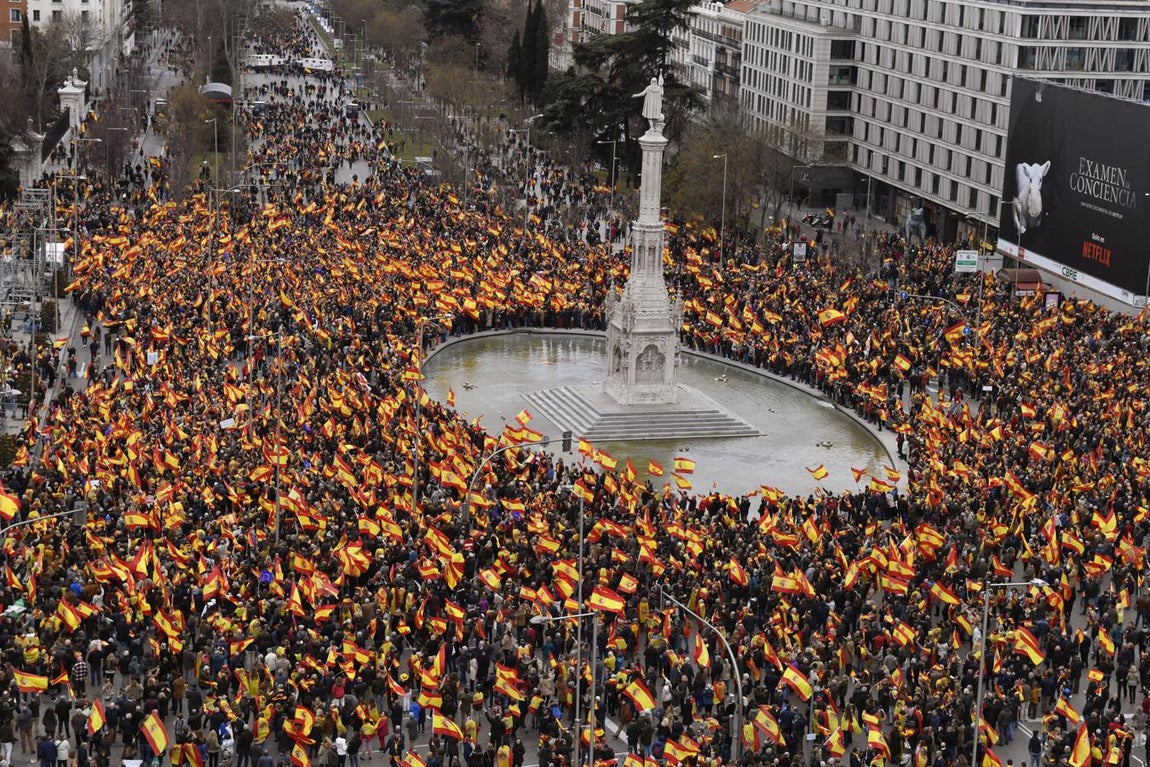 La manifestación de Colón, en imágenes