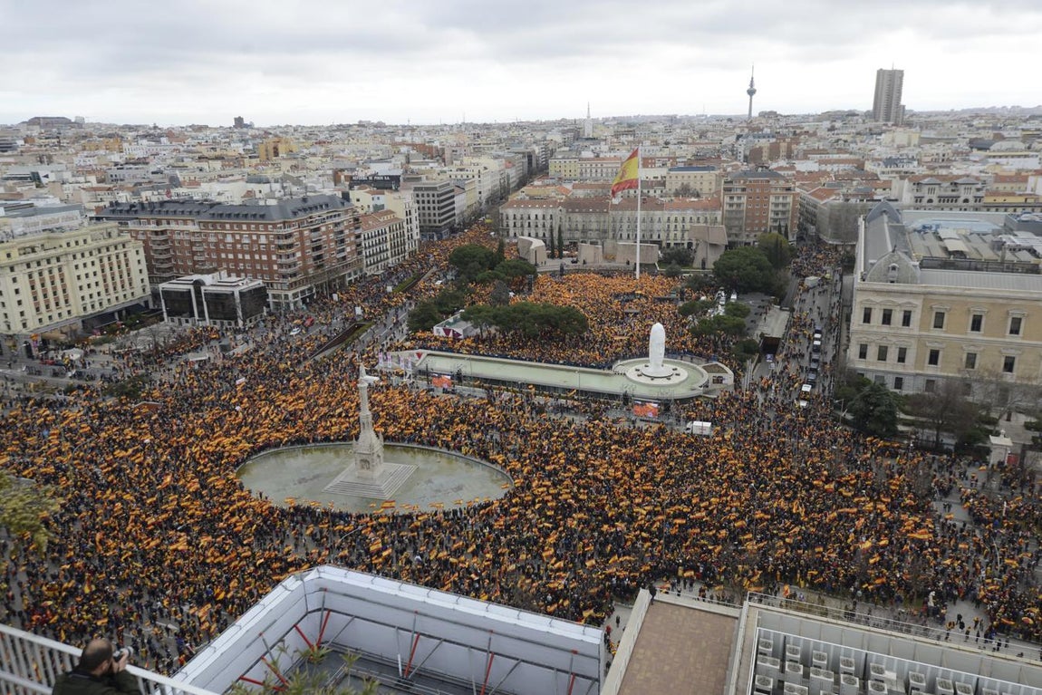 La manifestación de Colón, en imágenes