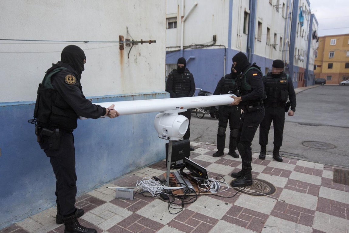 FOTOS: Operación contra el narcotráfico en La Línea