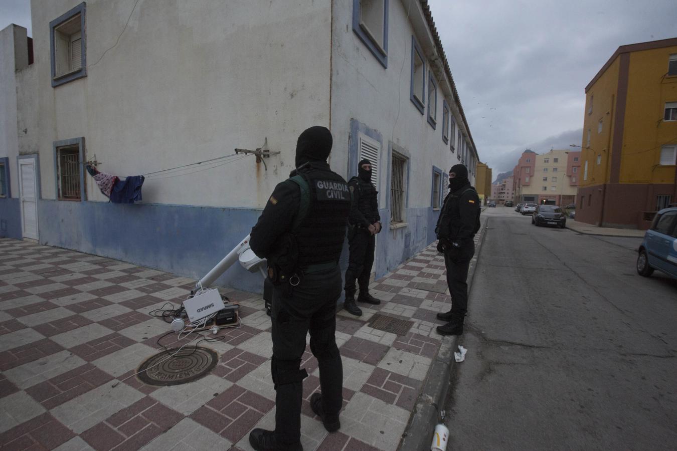 FOTOS: Operación contra el narcotráfico en La Línea