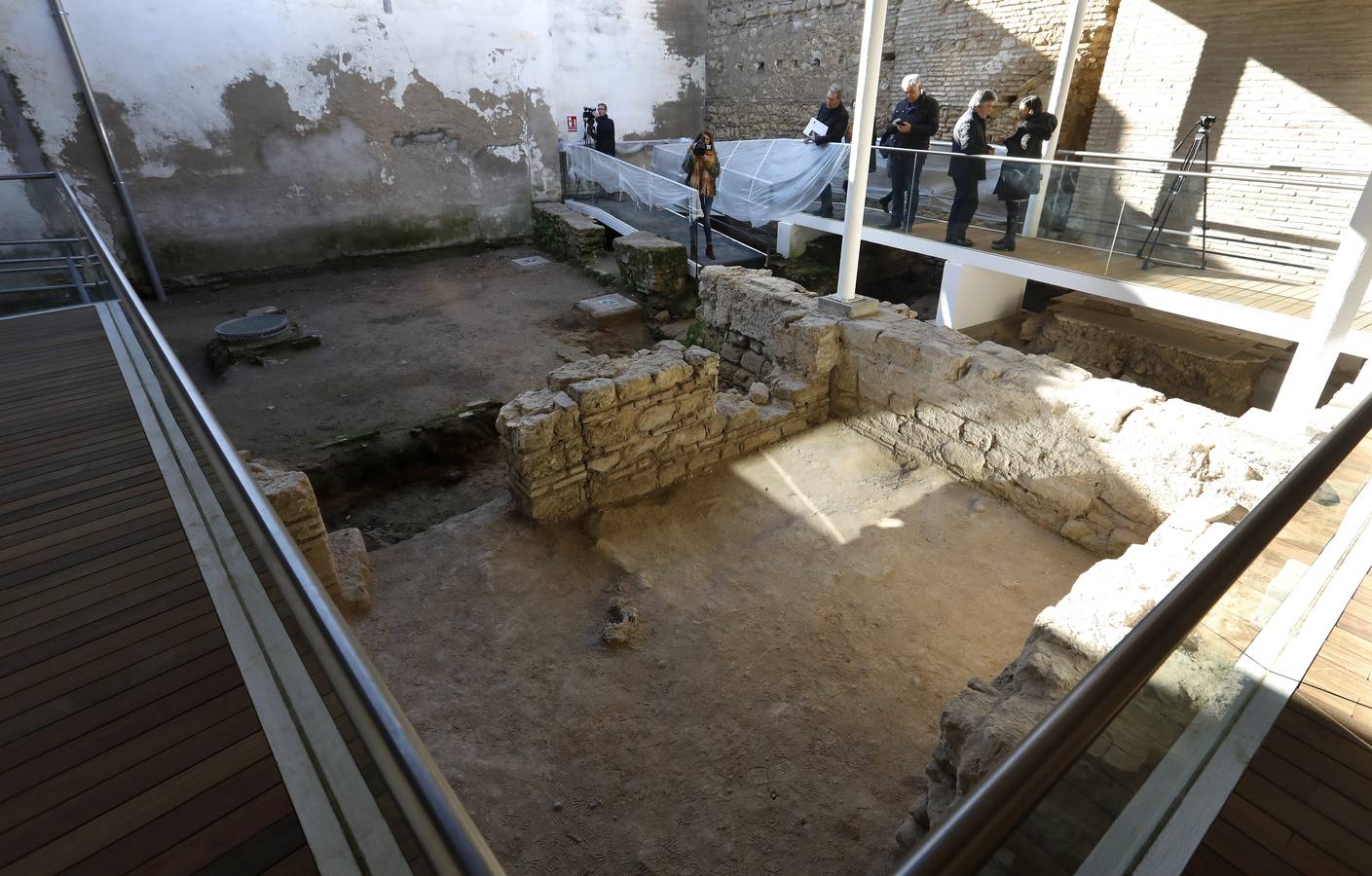 Los restos del solar junto a la Sinagoga de Córdoba, en imágenes