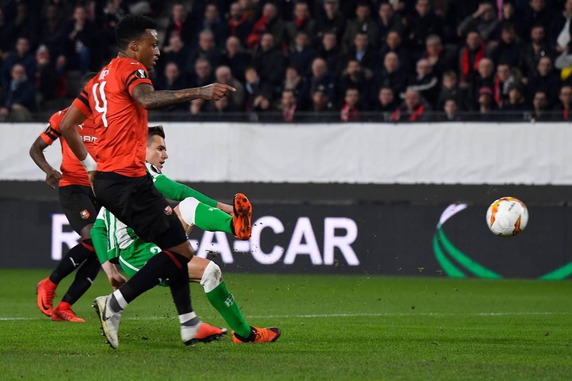 Stade Rennais-Real Betis (3-3) de la Liga Europa, en imágenes