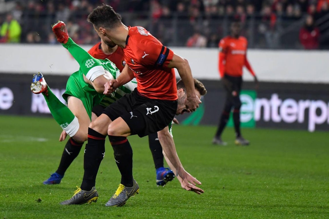 Stade Rennais-Real Betis (3-3) de la Liga Europa, en imágenes