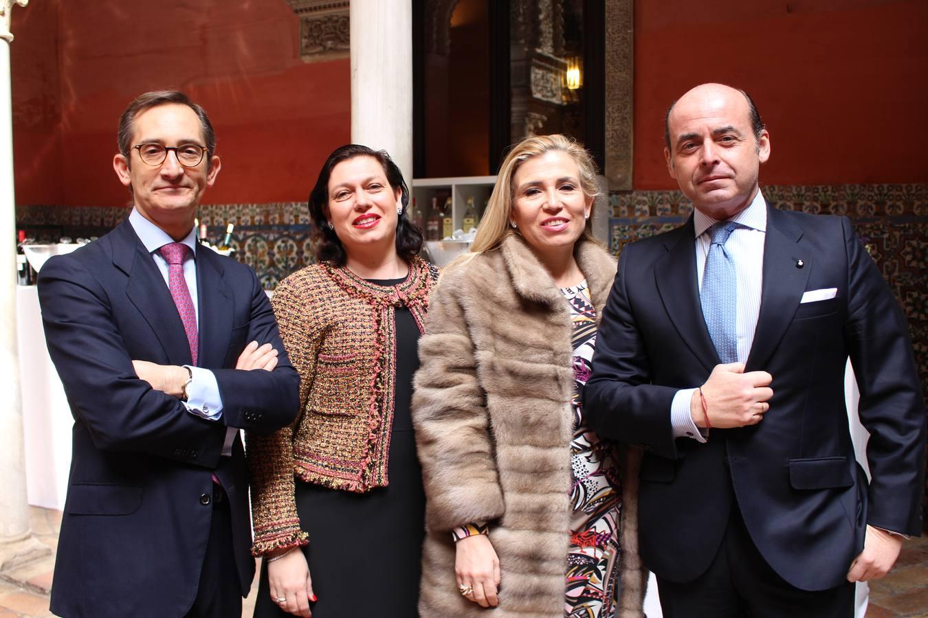 César Moreyra, Beatriz Casanova, Ana Casanova y Pedro Rivelles