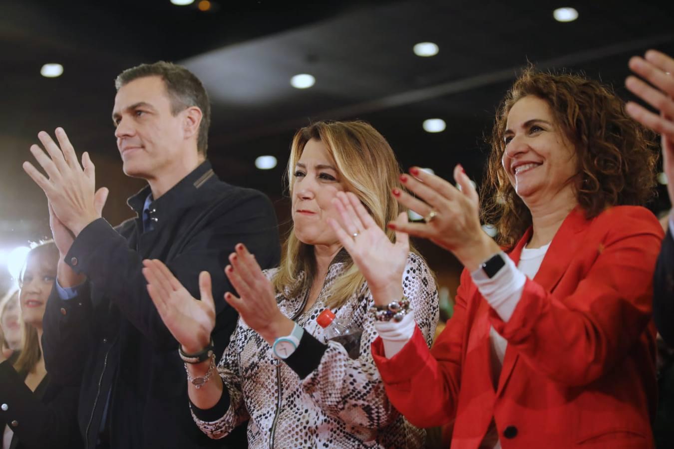 Sánchez y Díaz apoyan a Espadas en su presentación como candidato a la Alcaldía de Sevilla