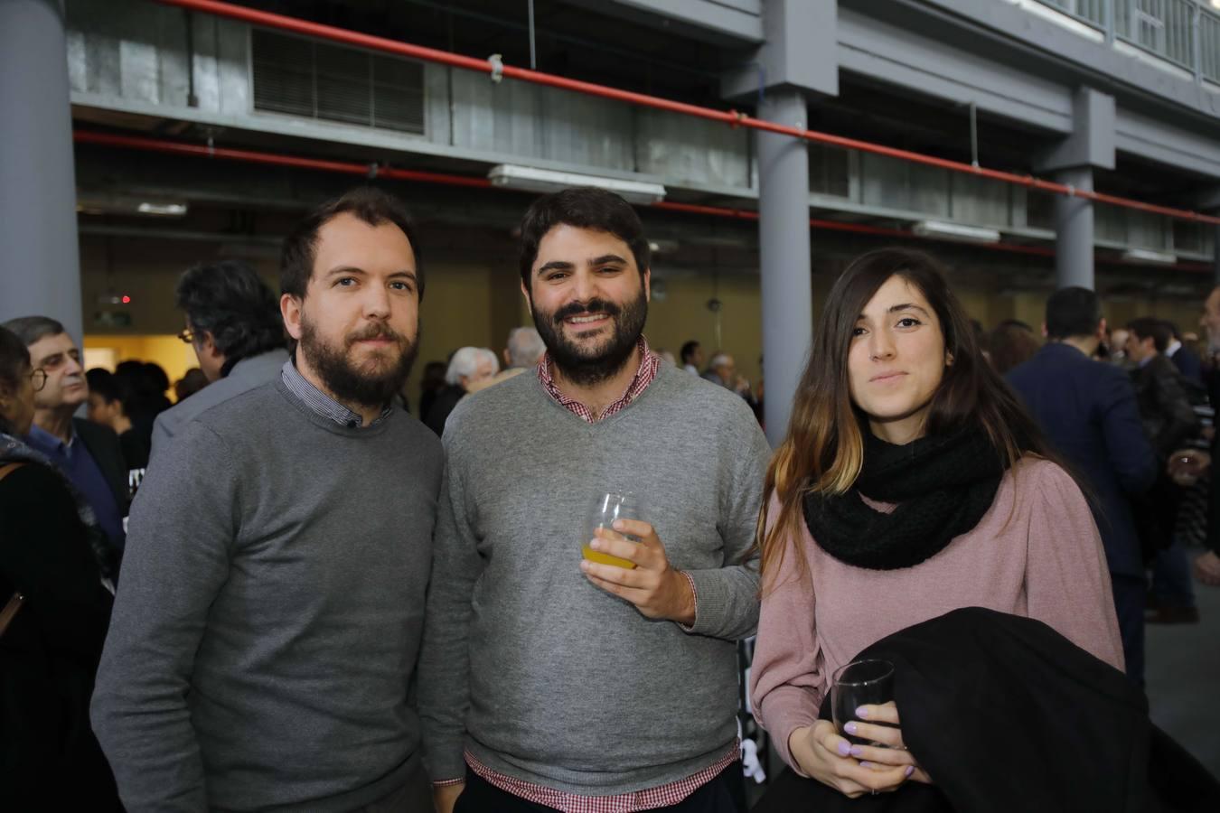 David Rodríguez, José Javier Rodríguez y Gloria Guisado