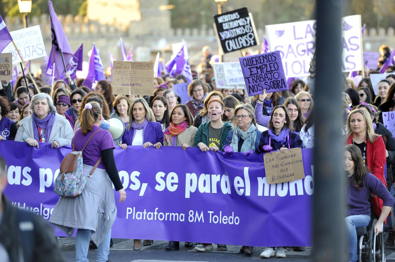 Multitudinaria manifestación en Toledo con motivo del 8-M