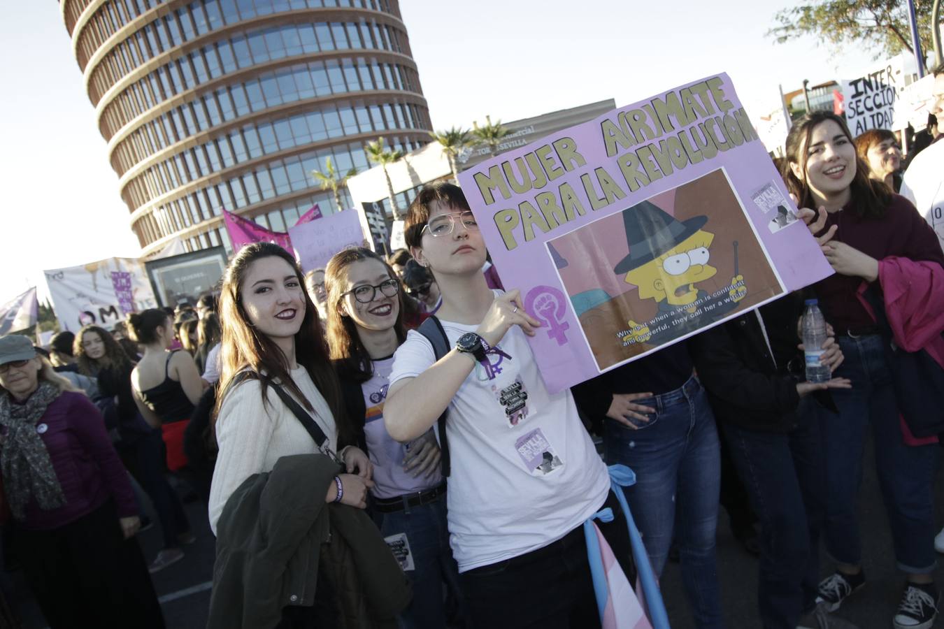 Fotogalería: Así fue la manifestación del 8M en Sevilla