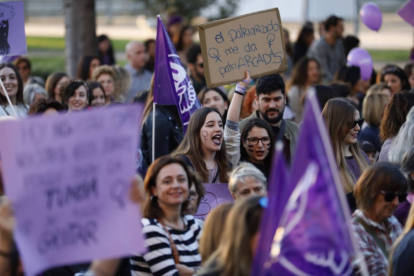 La manifestación del Día de la Mujer, en imágenes