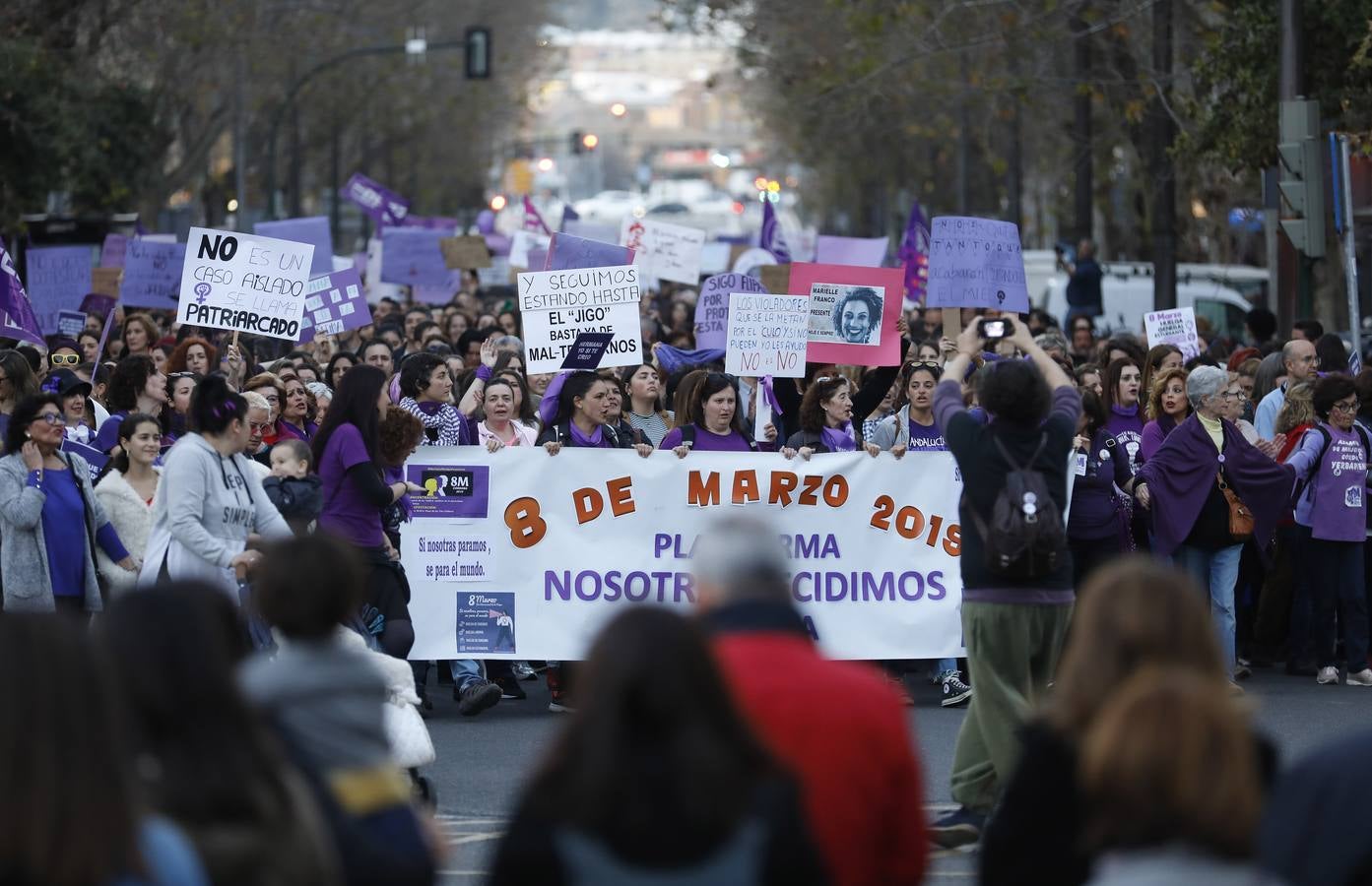 La manifestación del Día de la Mujer, en imágenes