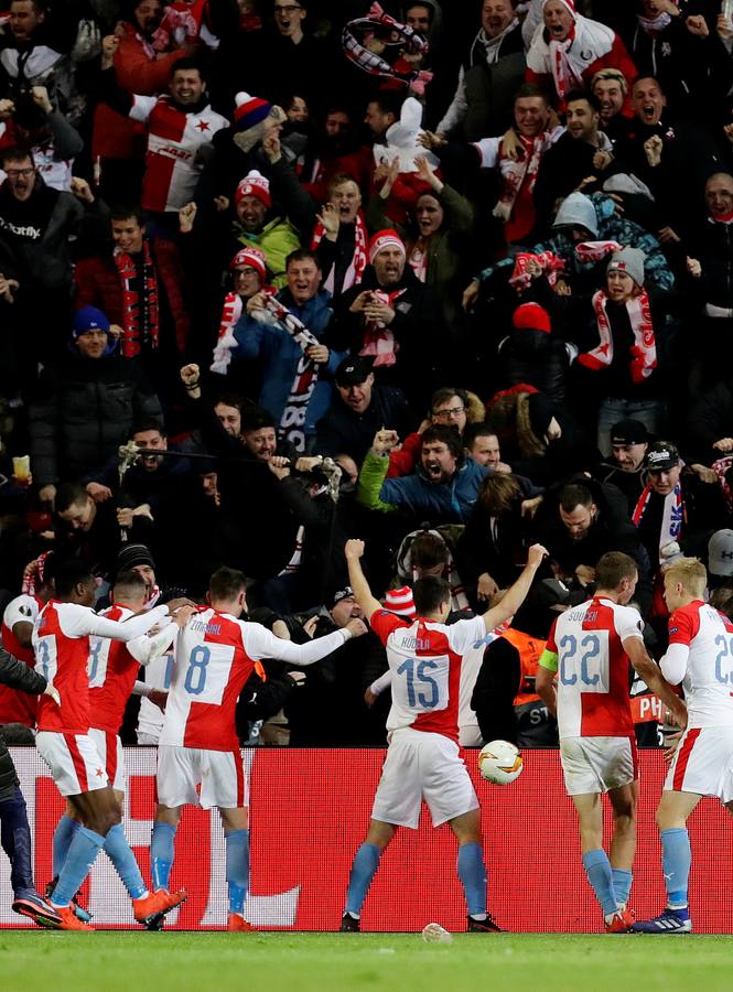 Las mejores imágenes del Slavia - Sevilla FC (4-3)