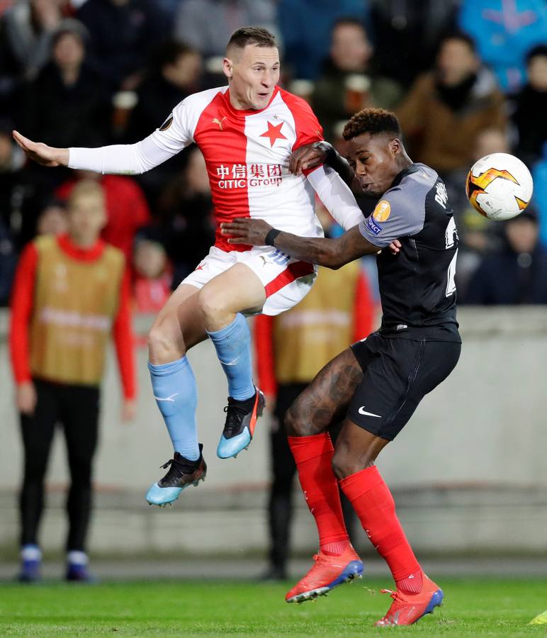 Las mejores imágenes del Slavia - Sevilla FC (4-3)