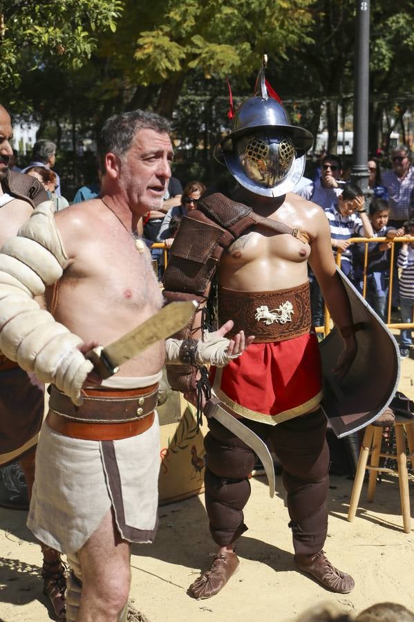 El Prado de San Sebastián en Sevilla se transforma en un campamento romano