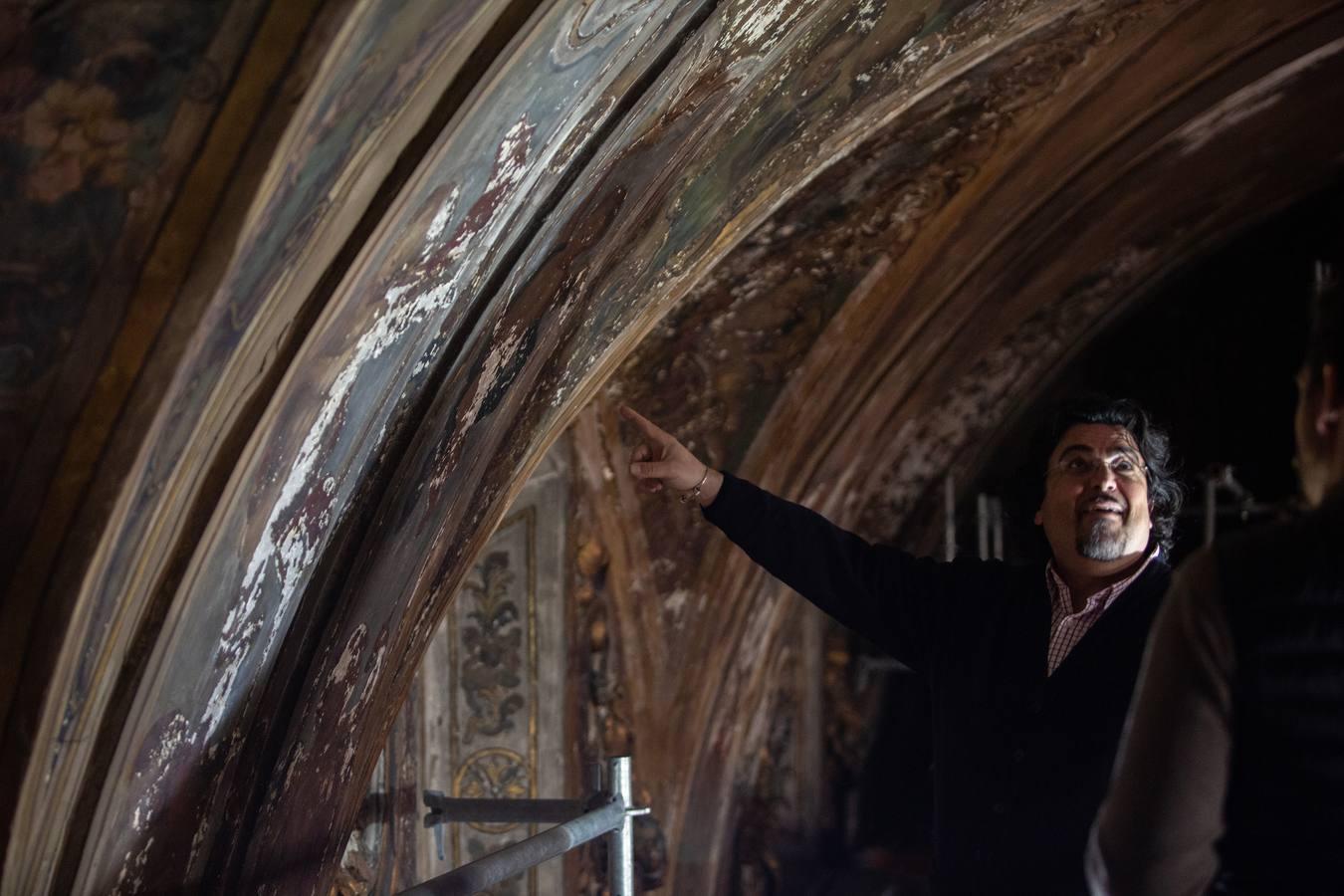 El proceso de restauración de la capilla de San José, en imágenes