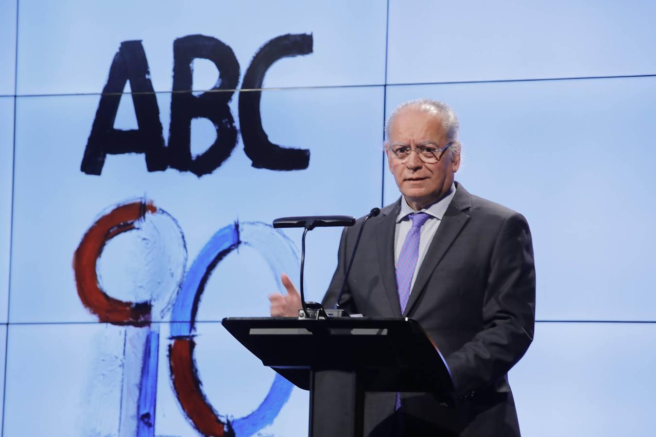 Álvaro Ybarra en su discurso durante el acto