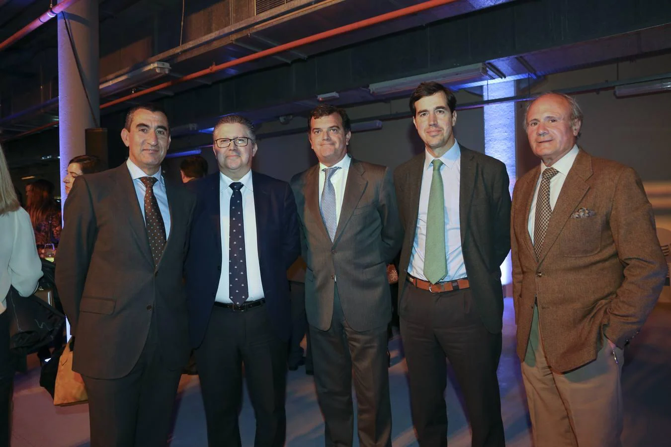 Francisco José Tato, Antonio Martín, Jesús Borjabad, Alfonso Moreno y Manuel Román Silva