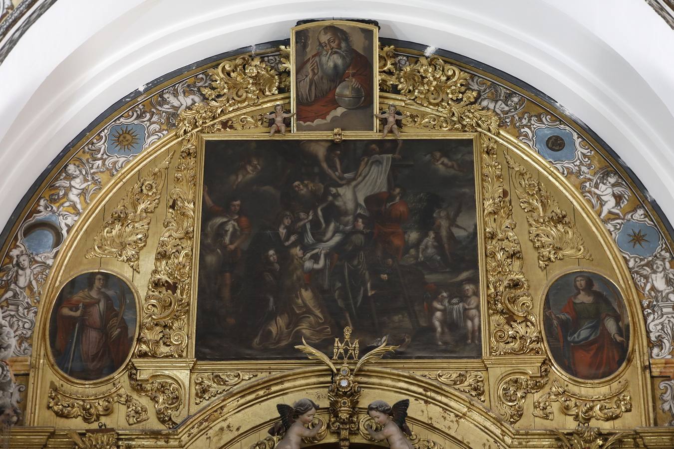 Los secretos de la capilla de la Asunción, en el Instituto Góngora de Córdoba, en imágenes