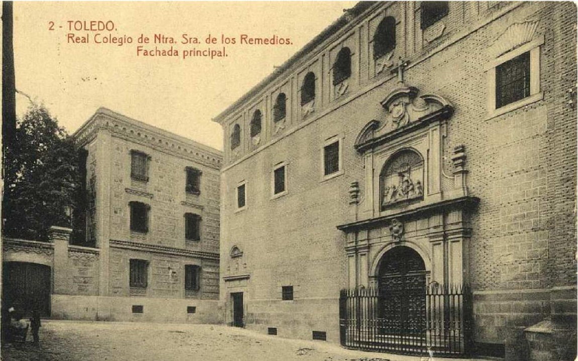 Exterior del edificio trazado por S. Castellanos. (Postal Thomas, ca. 1910). Archivo Municipal de Toledo. Col. Luis Alba. 