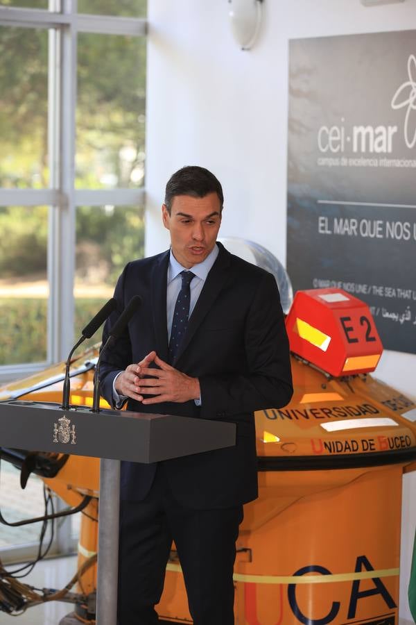 Las fotos de la visita de Pedro Sánchez a Cádiz