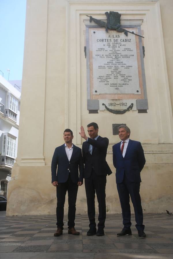 Las fotos de la visita de Pedro Sánchez a Cádiz