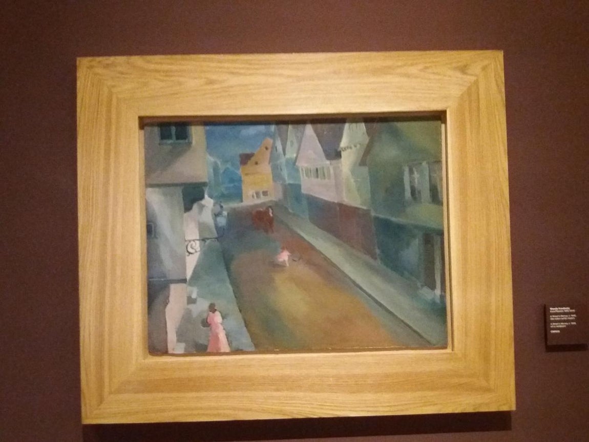 Una calle en Murnau (1908) Kandinsky. 