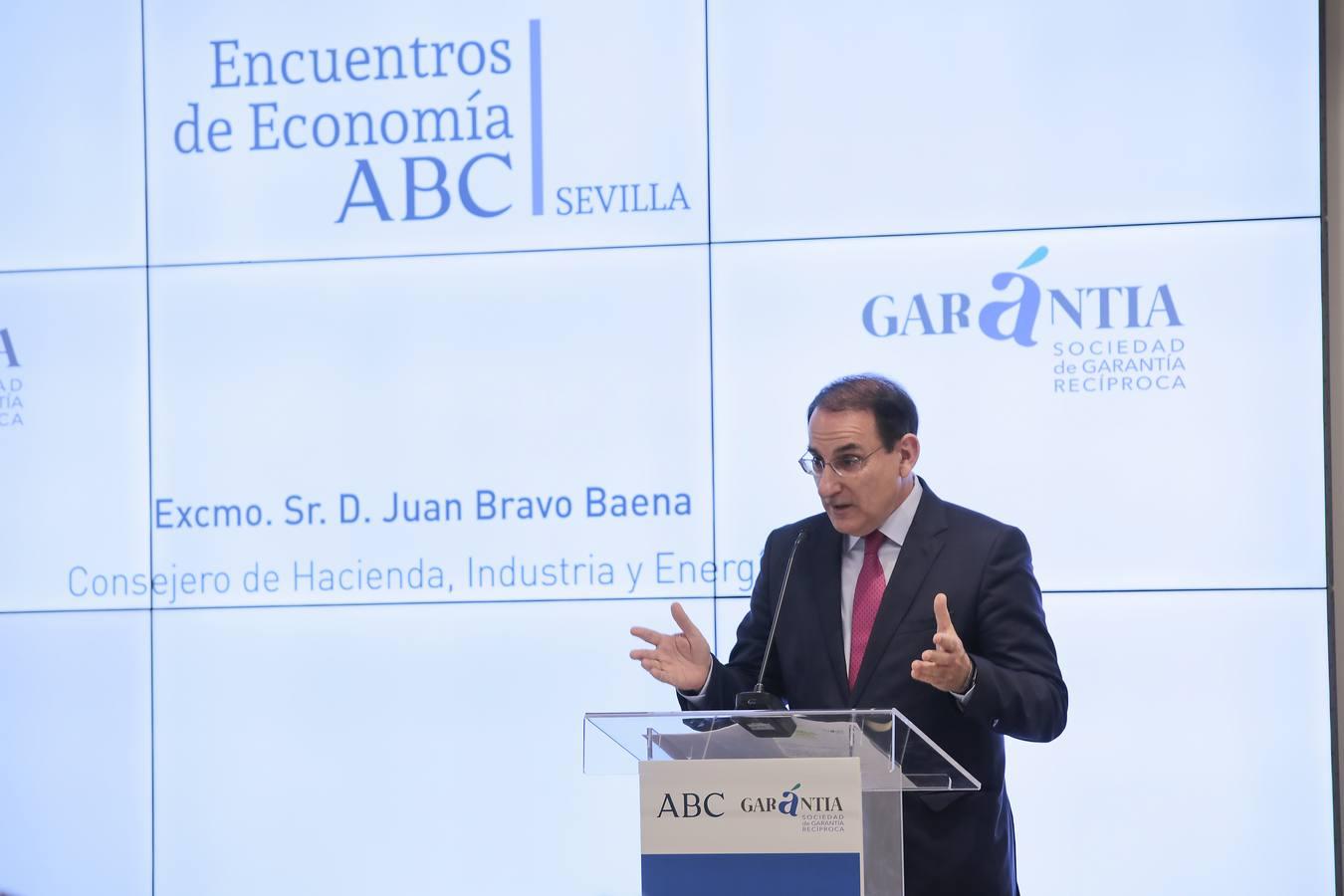 Javier González de Lara, presidente de la CEA, durante el acto