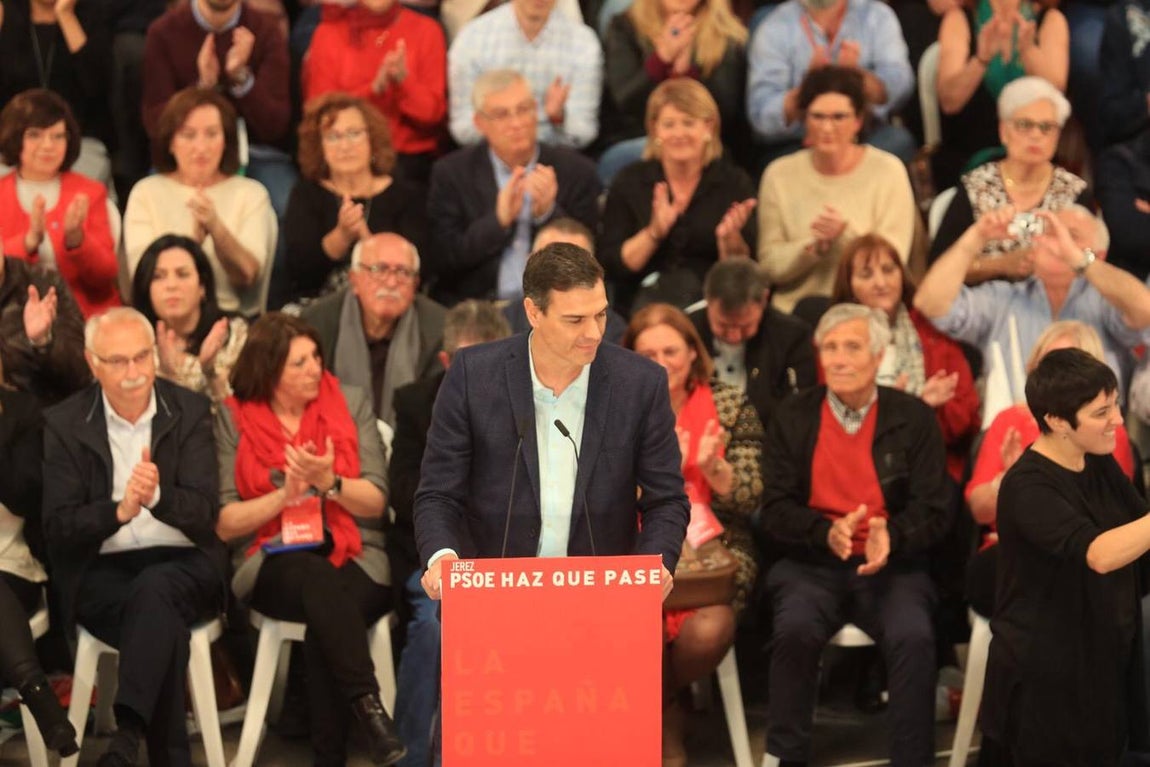 Las imágenes de Pedro Sánchez en Jerez