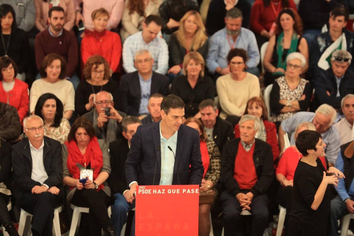 Las imágenes de Pedro Sánchez en Jerez