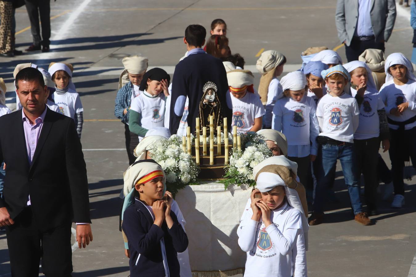 La Semana Santa «chiquita» del colegio La Salle de Córdoba, en imágenes