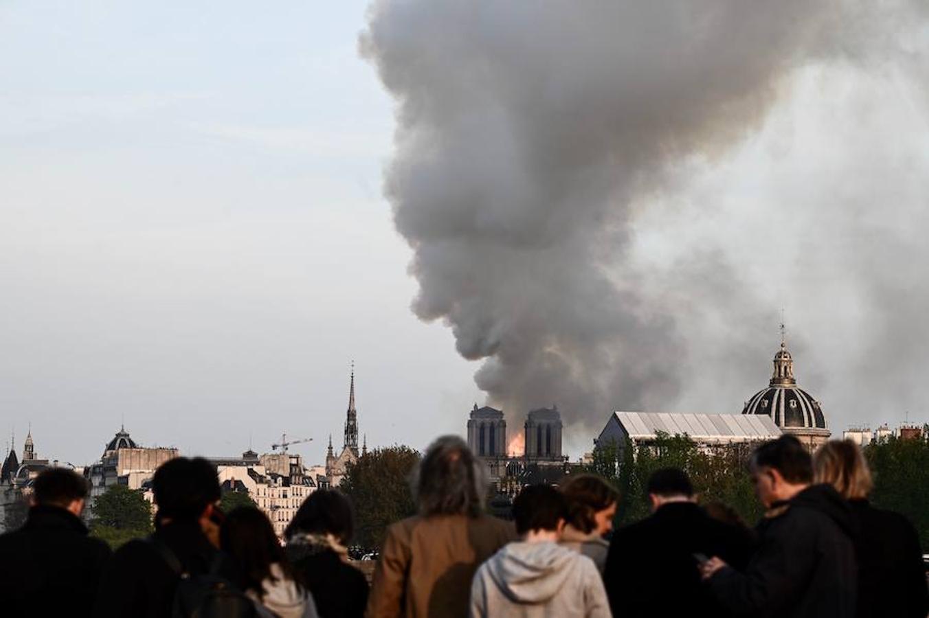 El devastador incendio que consume la catedral de Notre Dame de París, en imágenes