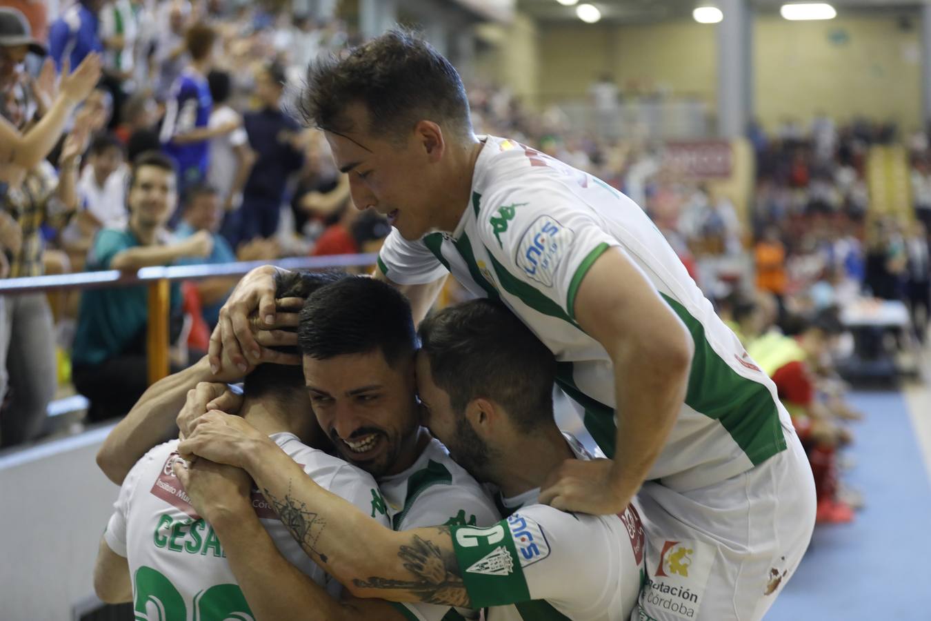 La alegría del Córdoba Futsal por el play-off, en imágenes