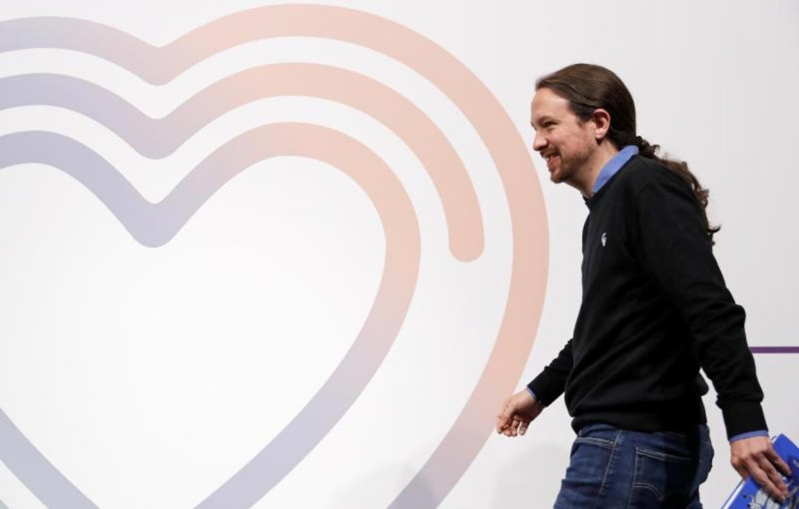 El candidato de Unidas Podemos, Pablo Iglesias. 