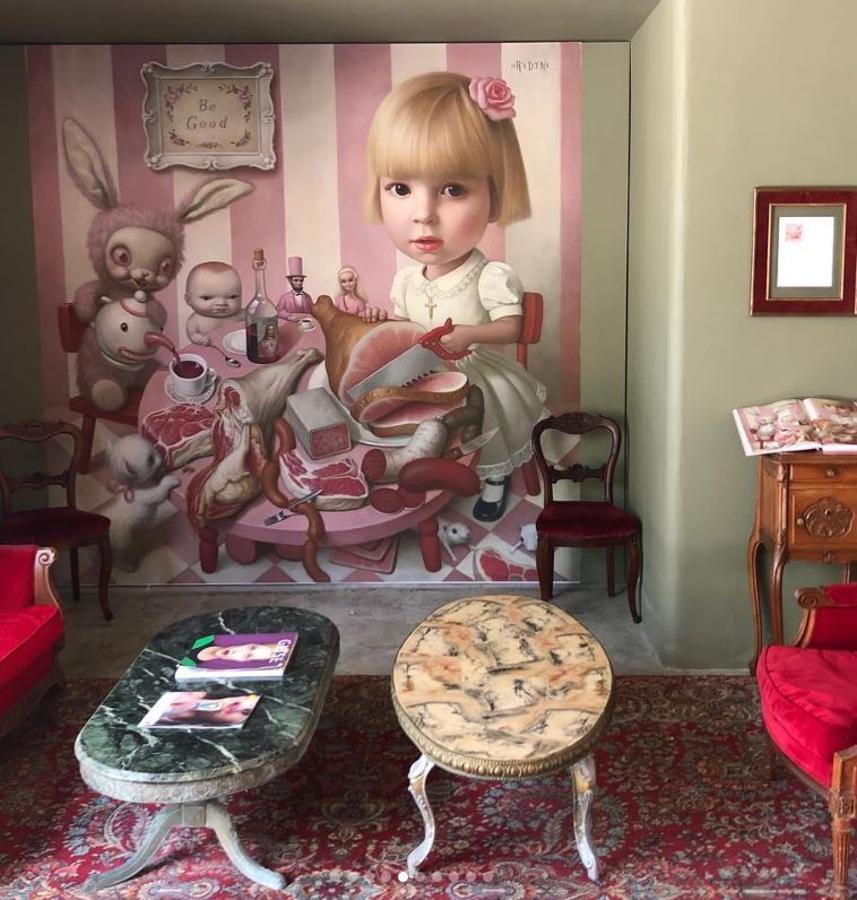 Obras. En el hotel se expone a artistas de la talla de Basquiat, Rafael Gómez Barros o Kenny Scharf