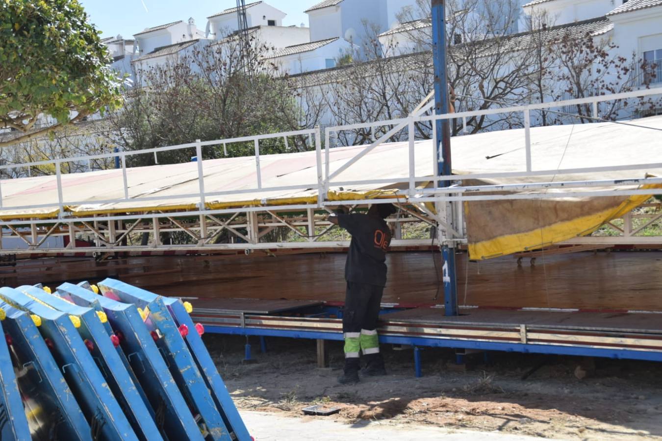 FOTOS: Preparativos para la Feria de Vejer 2019