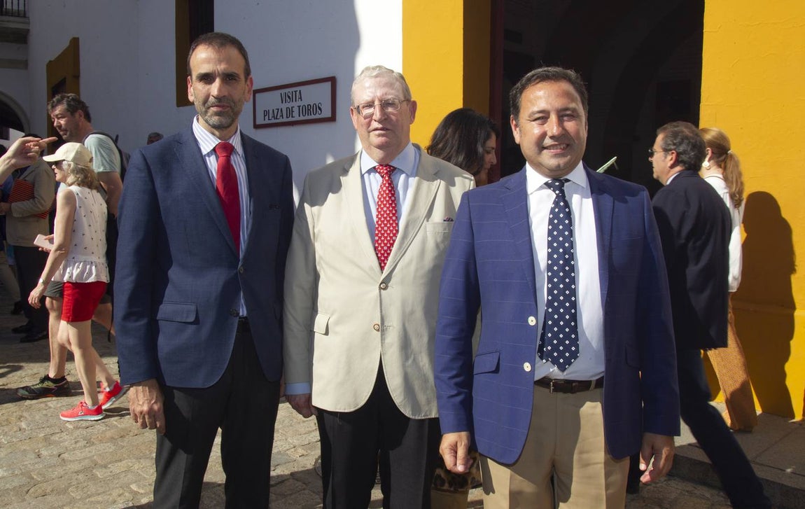 Teodoro Mariño, Paco Vélez y Ricardo Sánchez