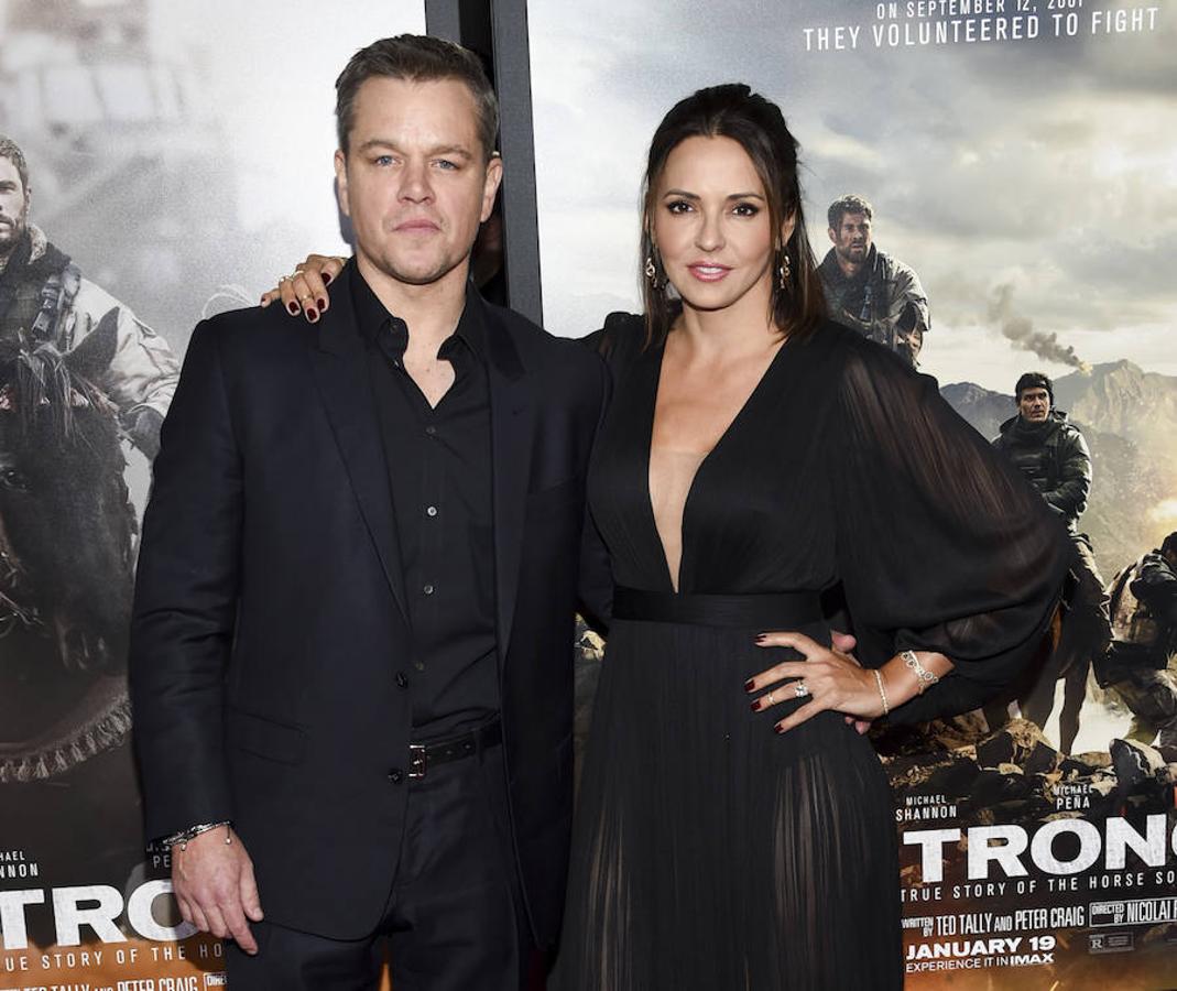 Matt Damon y Luciana Damon. 