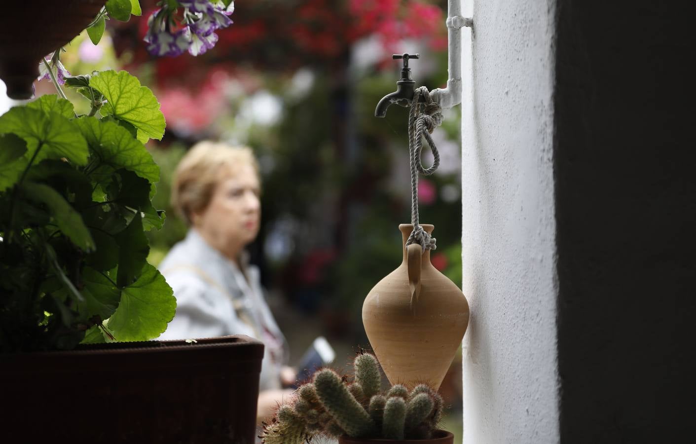 Los detalles del patio de Marroquíes, 6 en Córdoba, en imágenes