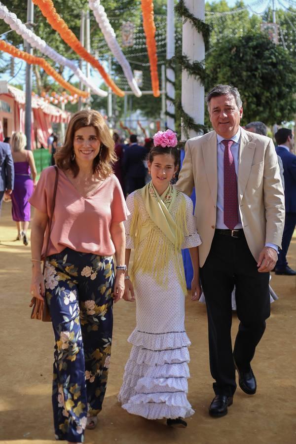 Sara González, Antonio Caballero y Caridad Caballero