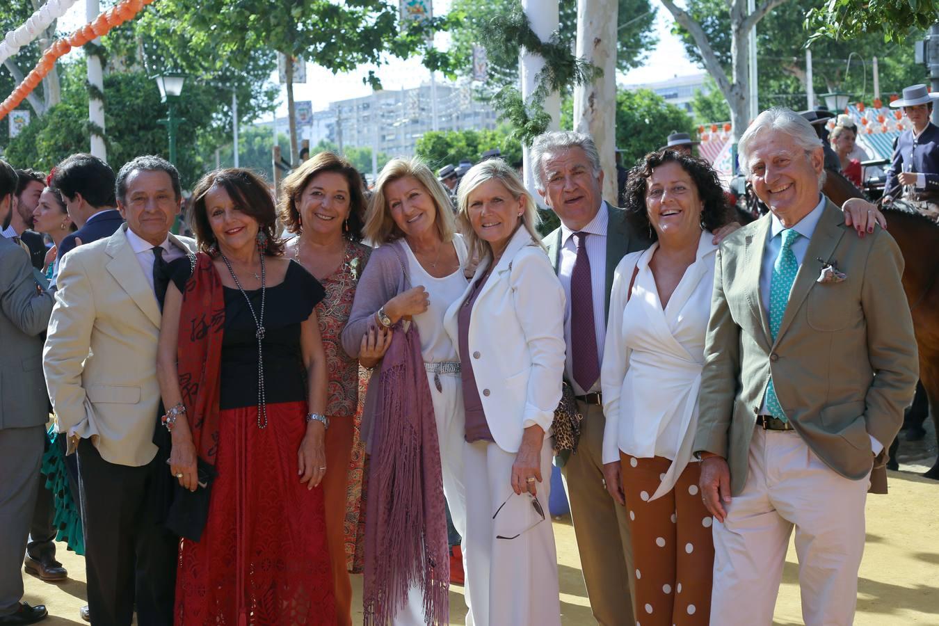 Pepe Jiménez, Tony Hoses, Mariluz Hoses, Tere Vidal, Marifer Avecilla, Javier Jiménez, Montse Hoces y Juan Pedro González-Valverde