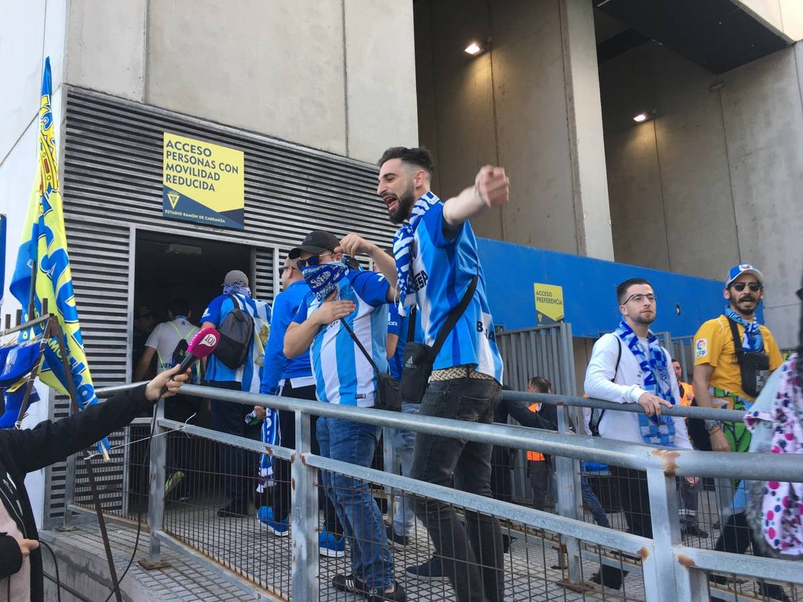 Dispositivo policial del Cádiz-Málaga. Partido de alto riesgo en Carranza