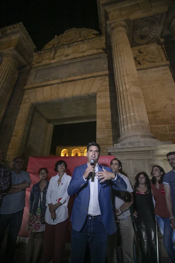 El inicio de la campaña de IU en Córdoba, en imágenes